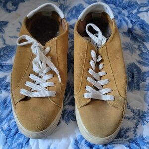Soludos Tan Suede Sneakers